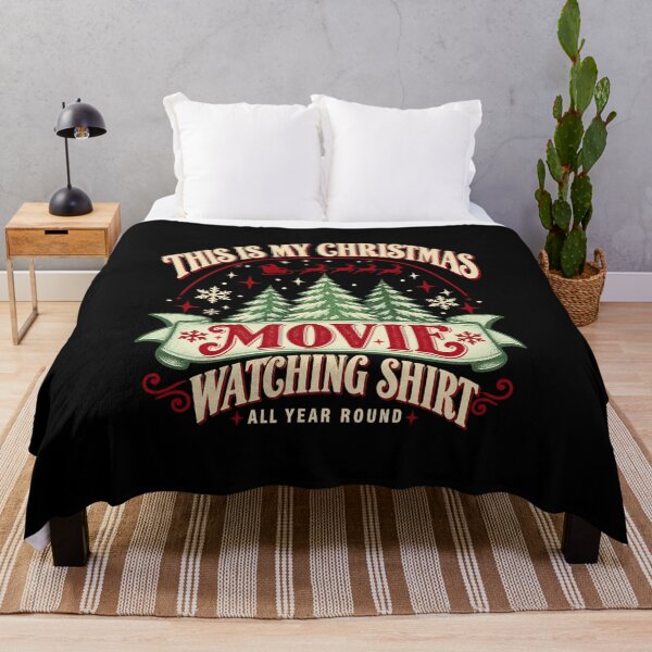 Item preview, Christmas Movie Watching All Year Round Vintage Holiday designed and sold by NicheMuse Studio.