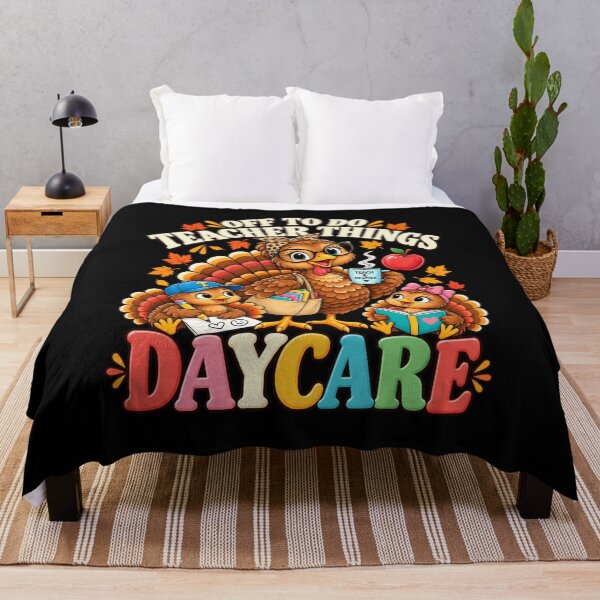 Item preview, Off to Do Teacher Things Daycare Thanksgiving Turkey Student T-Shirt designed and sold by Trendably.