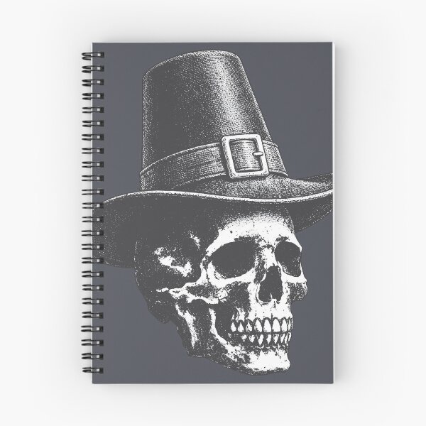 Item preview, Thanksgiving Skull Waring Pilgrim's Hat designed and sold by CreepyCornerArt.