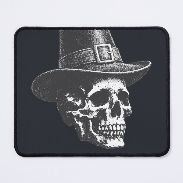 Item preview, Thanksgiving Skull Waring Pilgrim's Hat designed and sold by CreepyCornerArt.