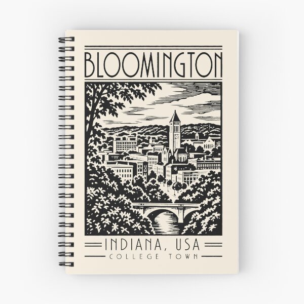 Item preview, Bloomington, Indiana, USA [Woodcut] designed and sold by elektronen.