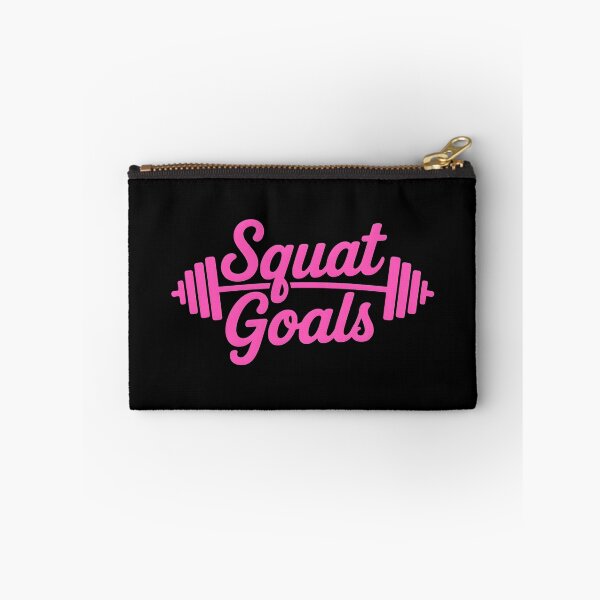 Item preview, Squat Goals Barbell Pink Script Motivational designed and sold by GiaoCalonas.