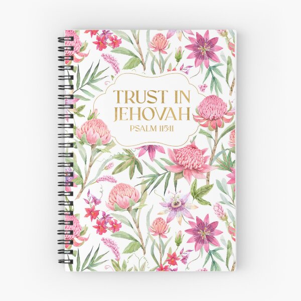 Item preview, Psalm 115:11 2027 JW Year Text (Pink Flowers) designed and sold by Paper Bee Gift Shop.