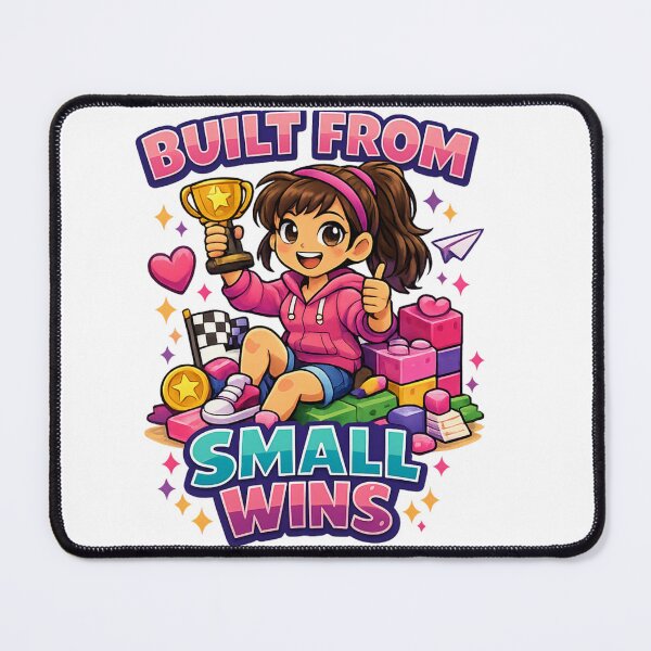 Item preview, Built From Small Wins Teen Girl Motivational T‑Shirt Design designed and sold by EdgeSphere.