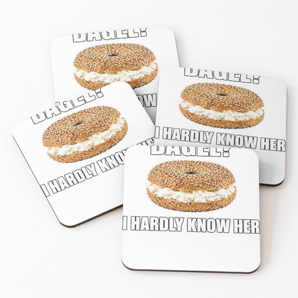 Item preview, Bagel I Hardly Know Her Funny Bagel Lover Pun Meme designed and sold by HappyVibration.