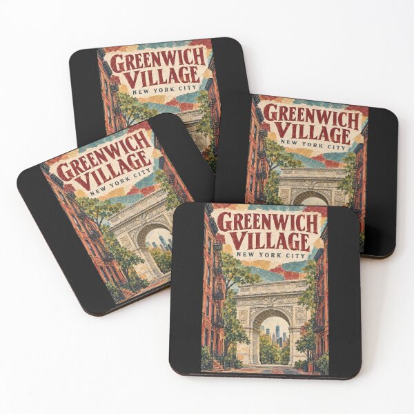 Aperçu de l'œuvre Greenwich Village - New York créée et vendue par GoodOldVintage.