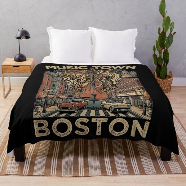 Aperçu de l'œuvre Boston, Massachusetts - Souvenirs de musique irlandaise - Boston créée et vendue par DSWShirts.