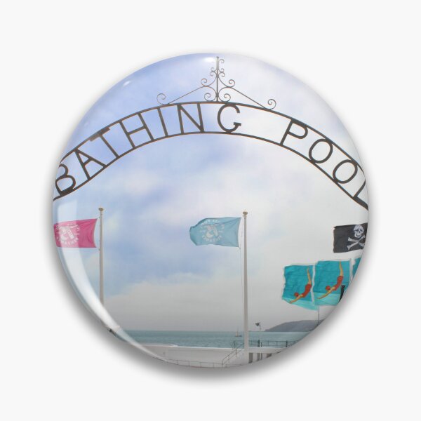 Item preview, Bathing Pool Sign Penzance designed and sold by Terri Waters Photography & Design.
