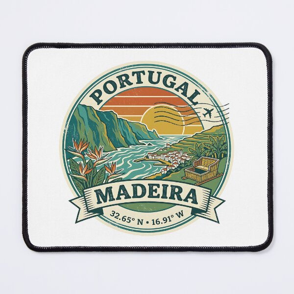 Item preview, Madeira Retro 70s Vintage Travel Stamp Portugal designed and sold by fritz-10signer.