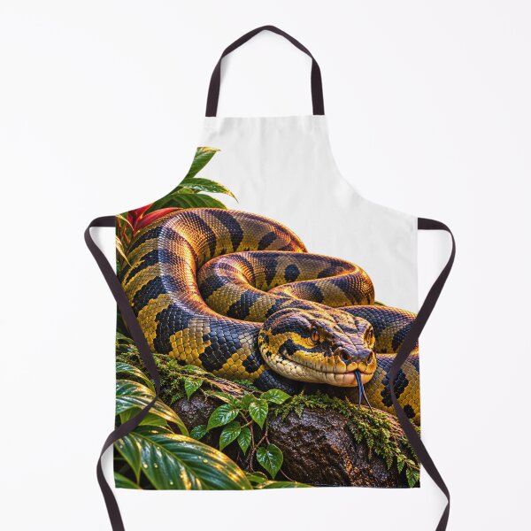 Item preview, Golden Anaconda in the Jungle designed and sold by Sillytoe.