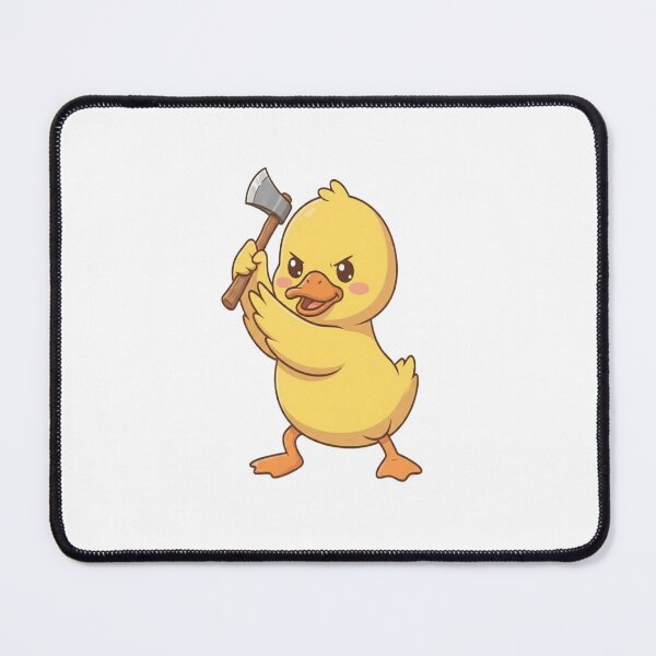 Item preview, Cute Duck Holding Sharp Axe designed and sold by Ella_Sketch.