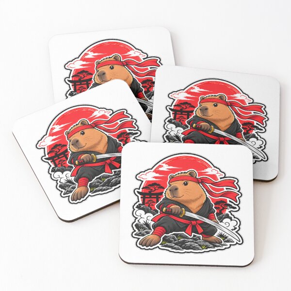 Item preview, Samurai Capybara Japanese Cute Warrior  designed and sold by WeirdlyMild.