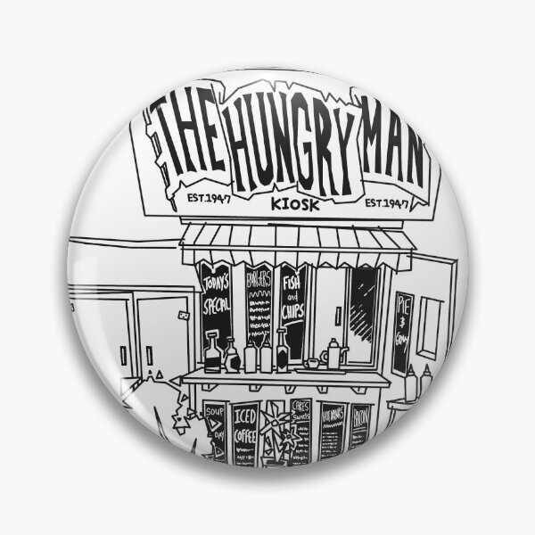 Item preview, The Hungry Man Kiosk in plain black designed and sold by StevoKneelo.