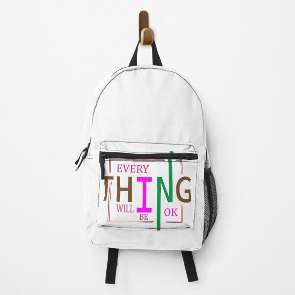Item preview, Everything Will Be OK Motivational Quote - Creative Colorful Typography Artwork designed and sold by Carftora786.