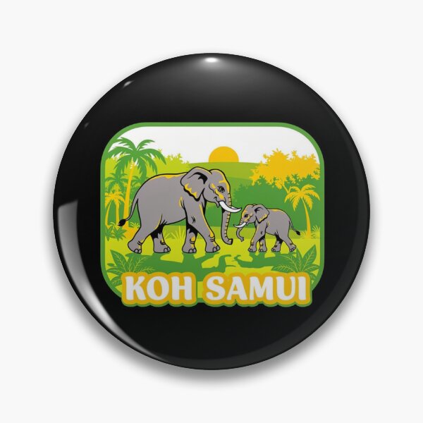 Item preview, Koh Samui Thailand Travel Asian Elephants Tropical designed and sold by jeshands.