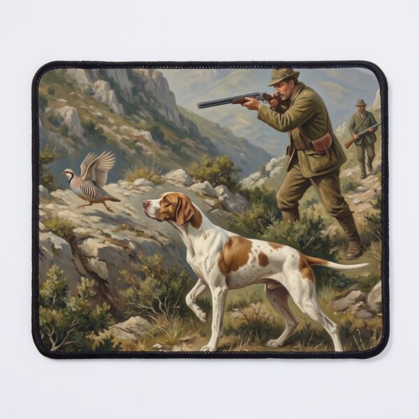 Item preview, English Pointer – Partridge Hunting in the Mountains designed and sold by TammyHunterArt.
