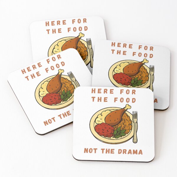 Item preview, Here For The Food Not The Drama Funny Thanksgiving Feast designed and sold by wildsilencee.