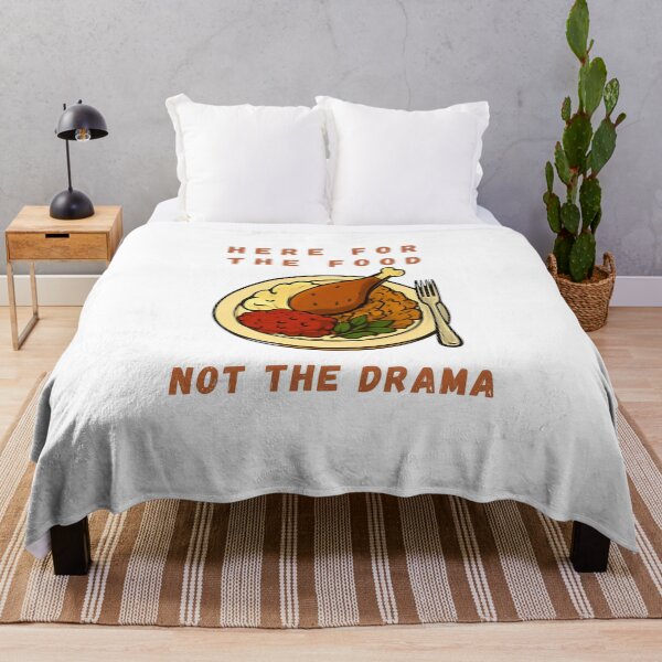 Item preview, Here For The Food Not The Drama Funny Thanksgiving Feast designed and sold by wildsilencee.