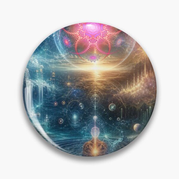 Item preview, Arte visionario del universo cósmico y lámina de galaxia espiritual designed and sold by bakosshops.