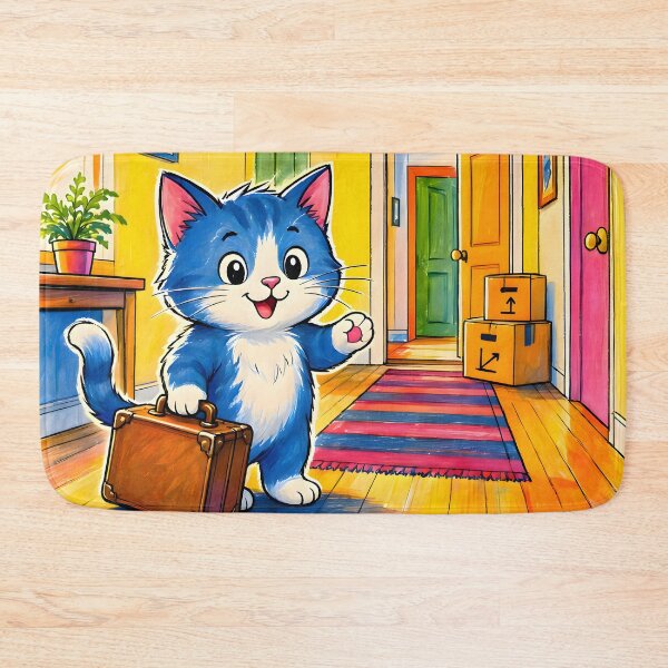 Item preview, Sweet Kitten Arriving Home with Suitcase designed and sold by Sybille-Yates.