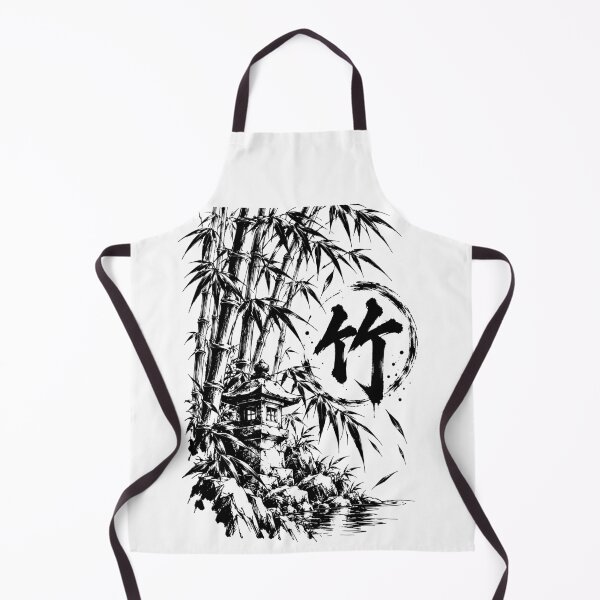 Item preview, Japanese Bamboo Grove with Enso and Kanji designed and sold by bapupa.