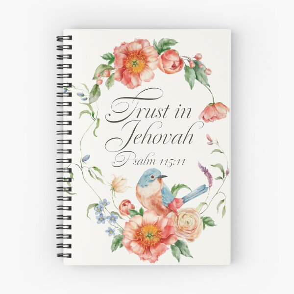 Item preview, Psalm 115:11 2027 JW Year Text (Bird and Flowers) designed and sold by Paper Bee Gift Shop.