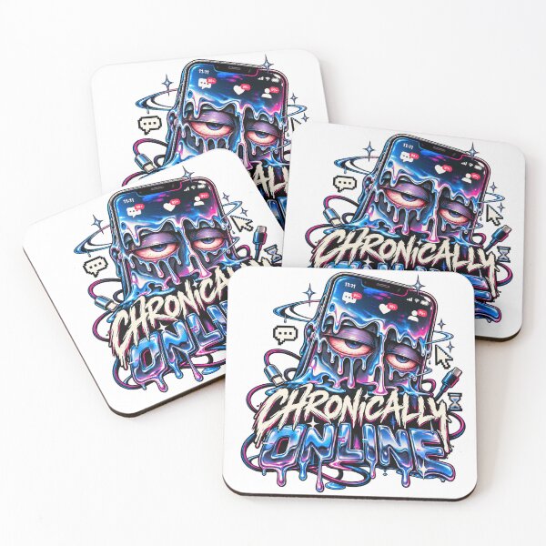 Item preview, Chronically Online Y2K Internet Graphic designed and sold by Win-Artz.