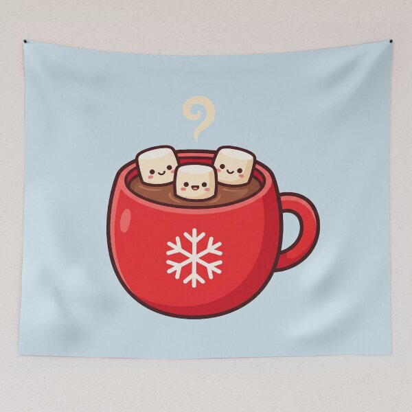 Item preview, Hot Cocoa Marshmallows Kawaii Mug designed and sold by Rariks.