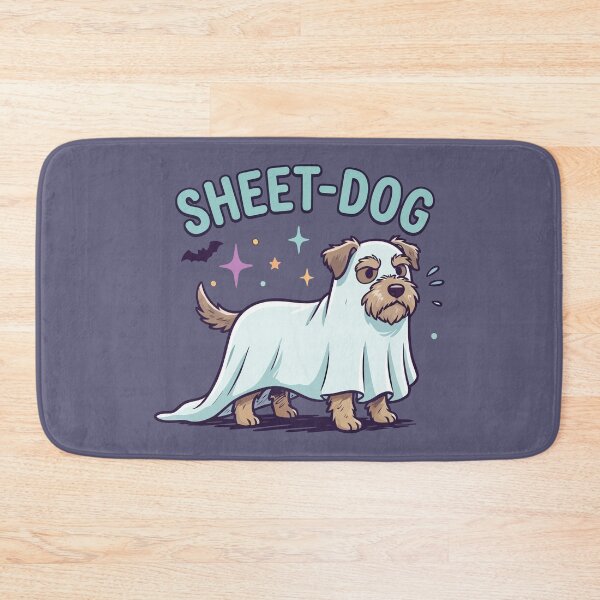 Item preview, Sheet Dog Cute Terrier Ghost Costume Halloween Art designed and sold by Amir Faysal.