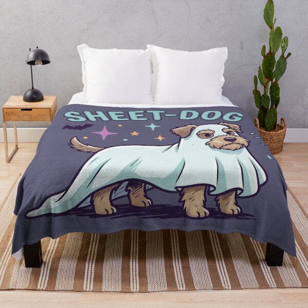 Item preview, Sheet Dog Cute Terrier Ghost Costume Halloween Art designed and sold by Amir Faysal.