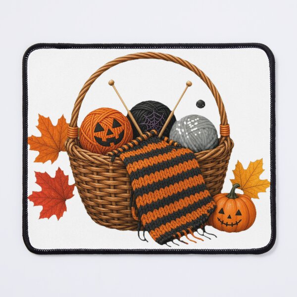 Item preview, Spooky Knitting Basket designed and sold by Northroom Studio.