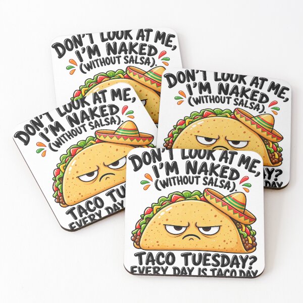 Item preview, Funny Taco angry naked without Salsa for food lovers designed and sold by Afnan Store.