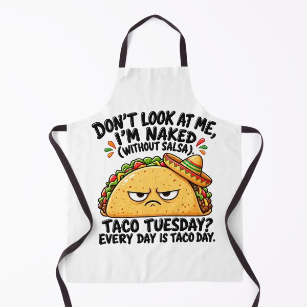 Item preview, Funny Taco angry naked without Salsa for food lovers designed and sold by Afnan Store.