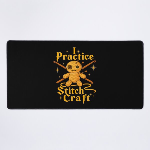 Item preview, I Practice Stitch Craft - Crochet Voodoo Doll designed and sold by Text2tee.