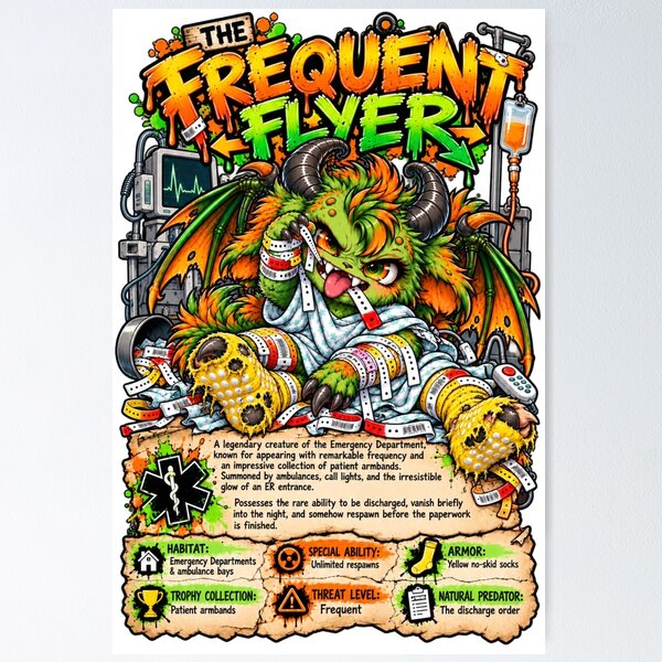 Item preview, Frequent flyer designed and sold by CraftyGlamazon.