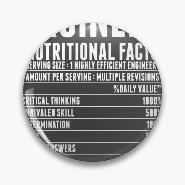 Artikelvorschau, Ernährungsfakten für Ingenieure – Lustiges Design für Technikbegeisterte entworfen und verkauft von OneCuriousFox.