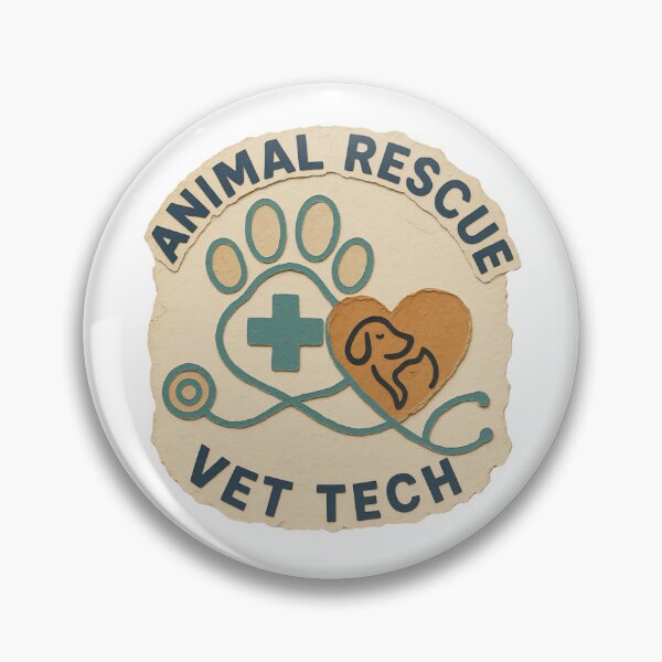 Item preview, Animal Rescue Vet Tech Minimalist Line Art Veterinary designed and sold by Créative touche .
