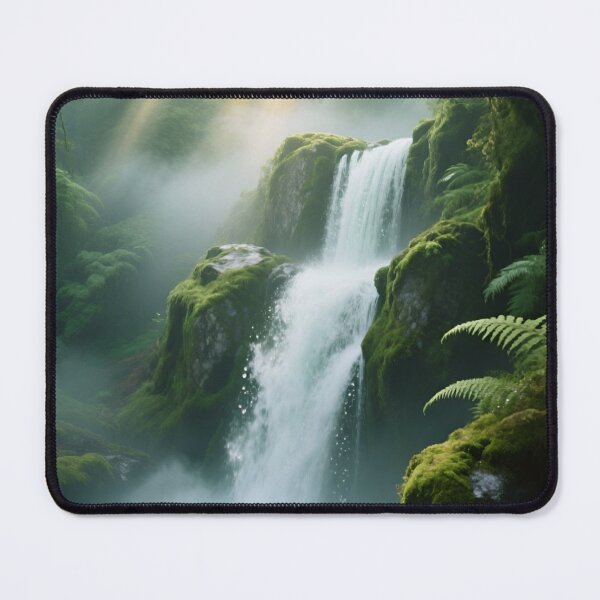 Item preview, Emerald Cascade Sanctuary - Forest of Eternal Mist designed and sold by nhk999.