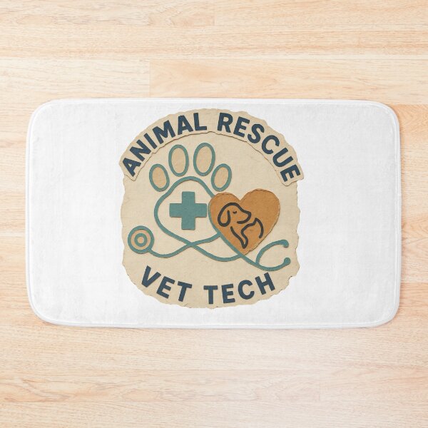 Item preview, Animal Rescue Vet Tech Minimalist Line Art Veterinary designed and sold by Créative touche .