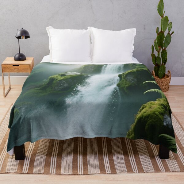 Item preview, Emerald Cascade Sanctuary - Forest of Eternal Mist designed and sold by nhk999.