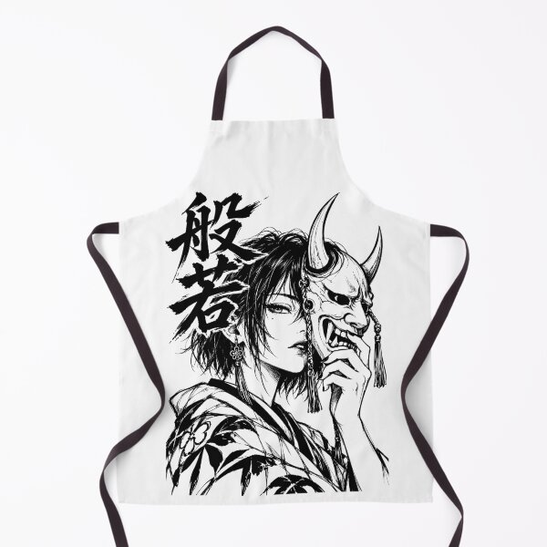 Item preview, Japanese Demon Girl with Hannya Mask designed and sold by bapupa.