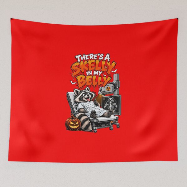 Item preview,  Funny medical raccoon skeleton in My Belly. The X-Ray Doesn't Lie! designed and sold by Creative-Sanc.