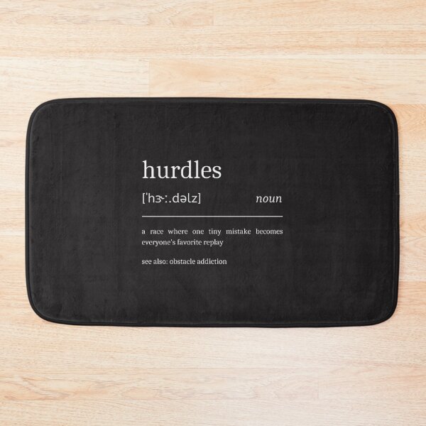 Item preview, Funny Hurdle Runner Definition Track and Field Humor Design designed and sold by Theerthrajk.