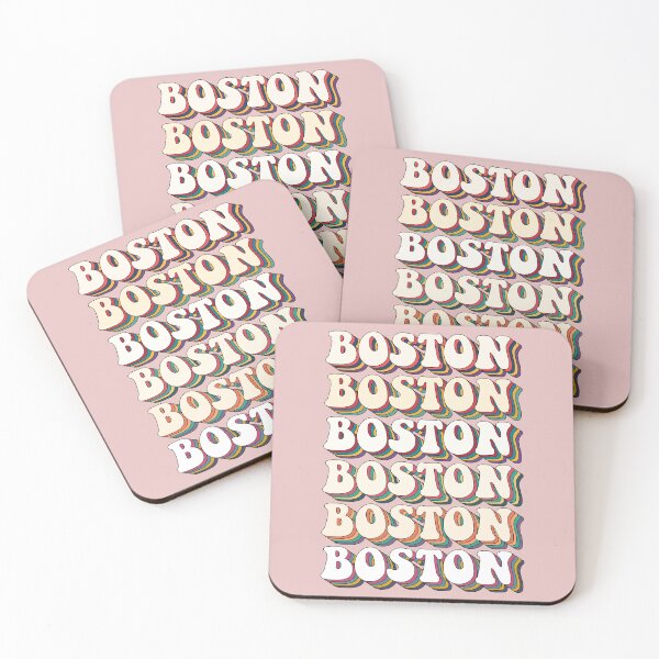 Item preview, Retro Boston Repeating Layered Typography Vintage City Design designed and sold by FemmePod.