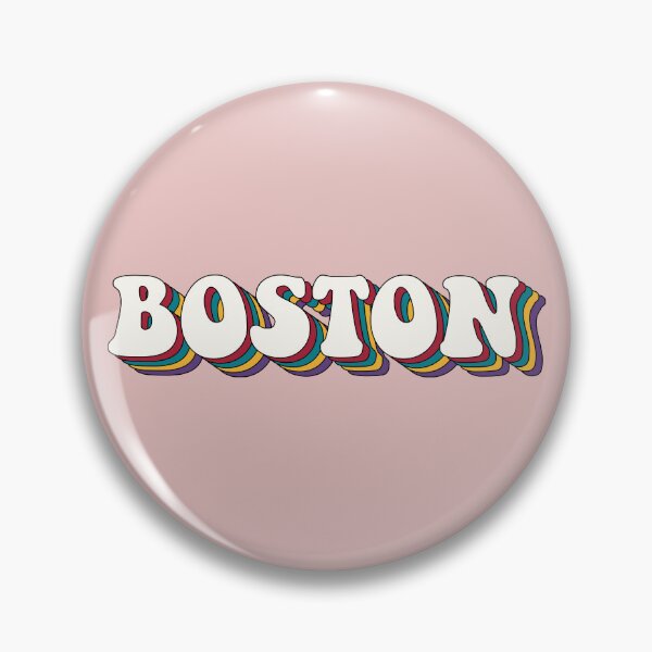 Item preview, Retro Boston Repeating Layered Typography Vintage City Design designed and sold by FemmePod.