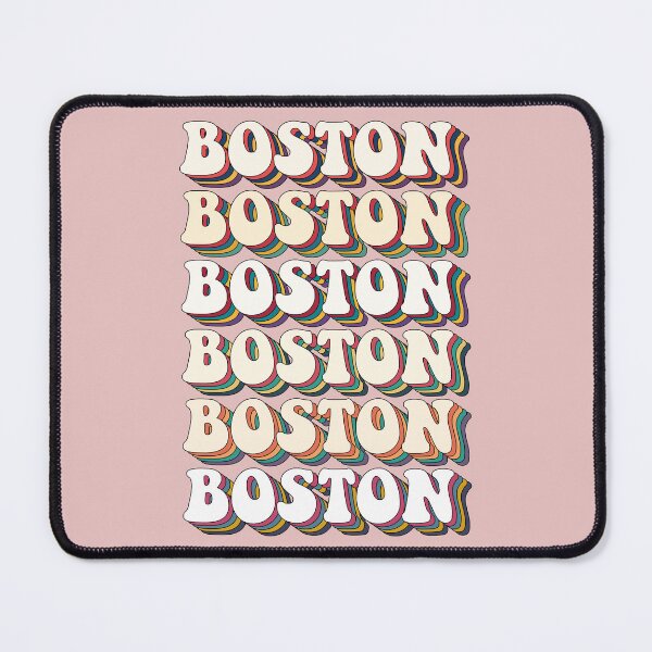 Item preview, Retro Boston Repeating Layered Typography Vintage City Design designed and sold by FemmePod.
