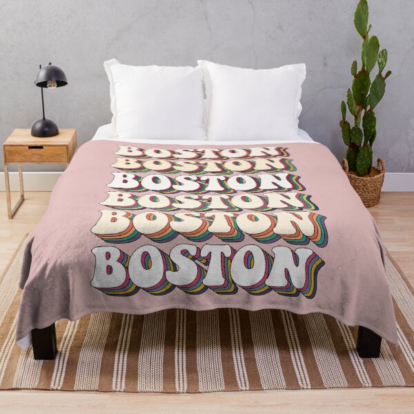 Item preview, Retro Boston Repeating Layered Typography Vintage City Design designed and sold by FemmePod.