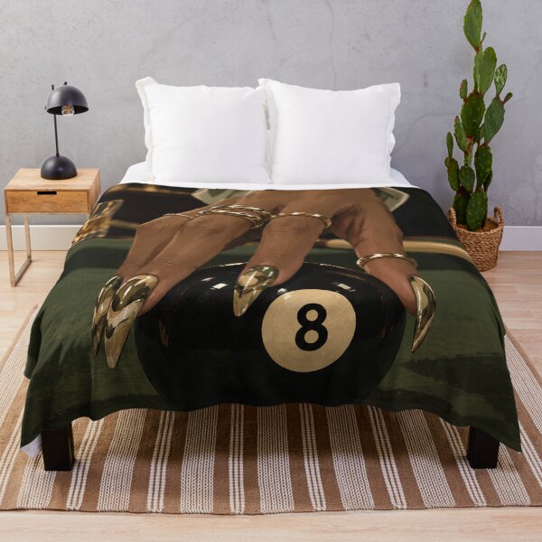 Item preview, Behind the 8-Ball Moody Green Billiards & Gold Rings Art designed and sold by salt n sass designs.