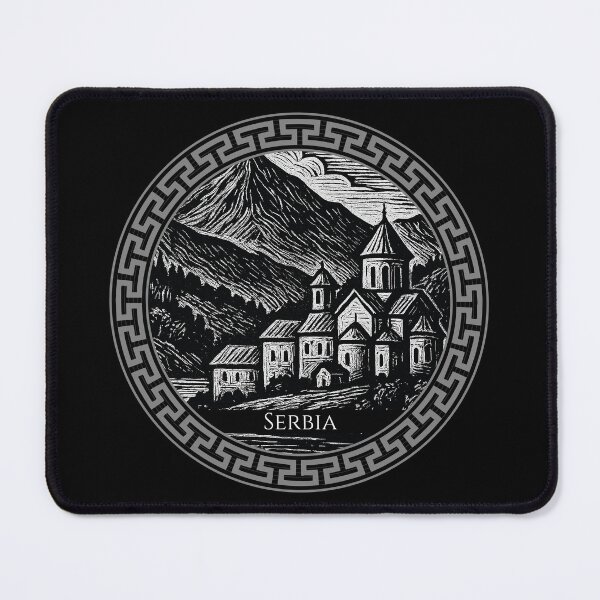 Item preview, Serbia Vintage Woodcut Art designed and sold by Thistle-TShop.