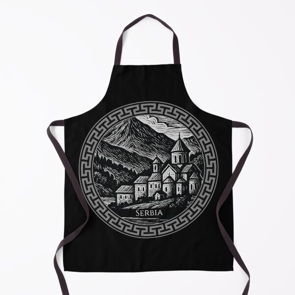 Item preview, Serbia Vintage Woodcut Art designed and sold by Thistle-TShop.